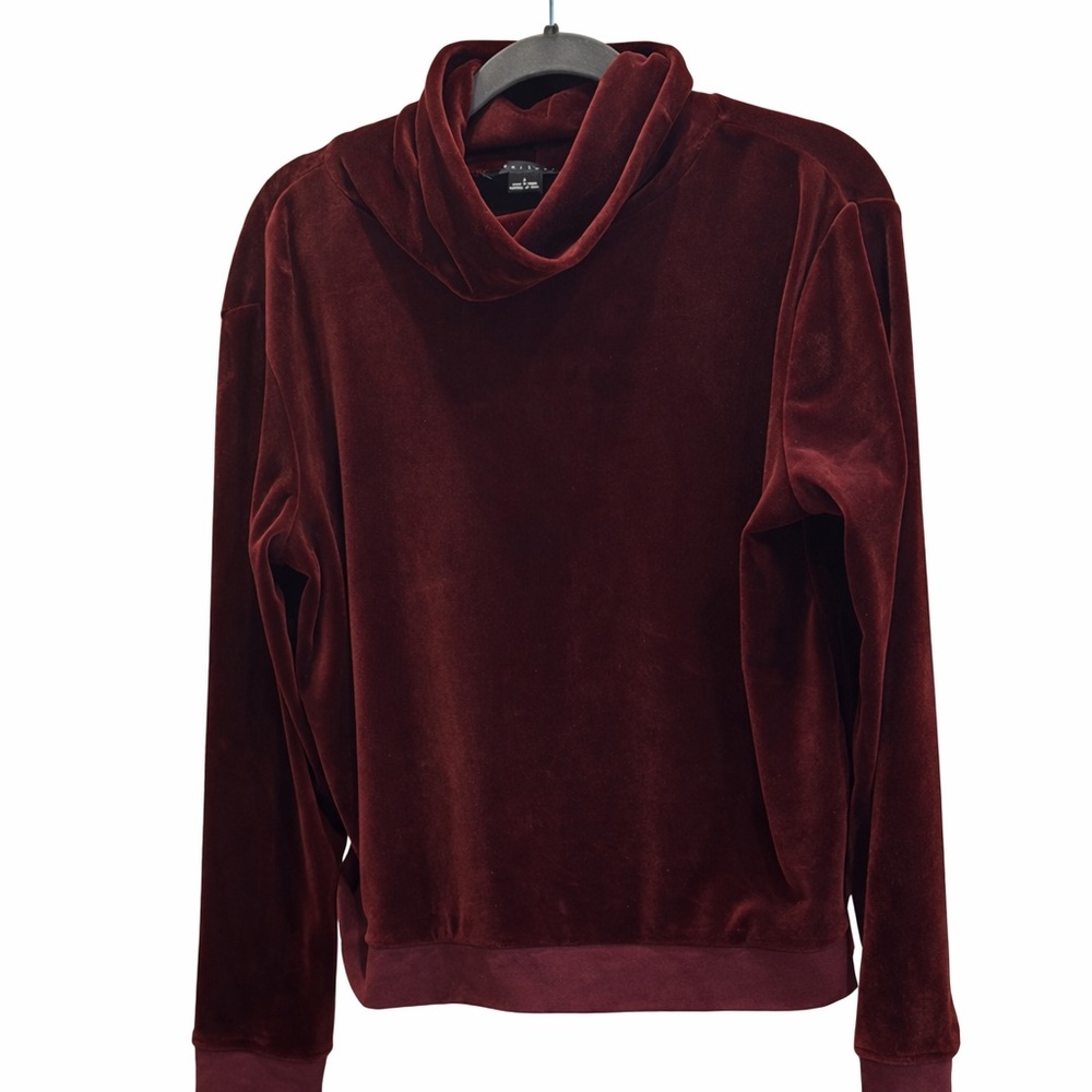 Burgundy Velvet Hoodie